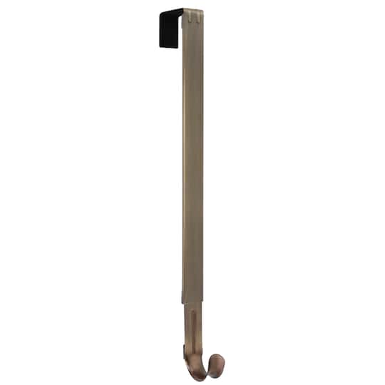 Haute Decor Antique Brass Adjustable 20lb. Capacity Wreath Hanger